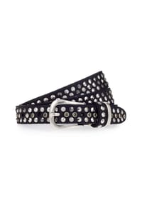 B.BELT - Nietengürtel Leder - black
