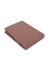 GALERIA home - Biber-Spannbetttuch - APRICOT - CLOVE