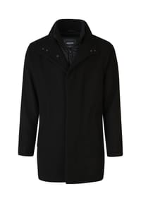 HECHTER PARIS - Wolljacke heraustrennbarem Westeneinsatz - black