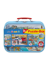 Schmidt - Puzzle-Box "Verkehrsmittel", 2x48 Teile, 2x26 Teile - 