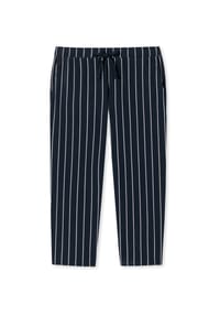 SCHIESSER - Pyjamahose Mix & Relax 3/4 - dunkelblau gestreift