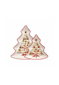 Villeroy & Boch Baumschalen-Set Winter Bakery Delight 2er Set bunt - WINTER BAKERY DELIGHT - bunt