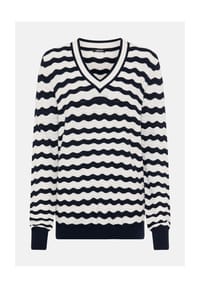 olsen - Pullover, V-Ausschnitt, für Damen - 40173 INK BLUE