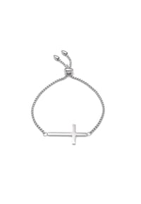 heideman - Armband Crux silberfarben poliert - goldfarben