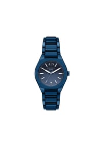 ARMANI EXCHANGE - Armani Exchange Damenuhr Sync mit drei Zeigern, blau, Edelstahl, AX6032 - Blau