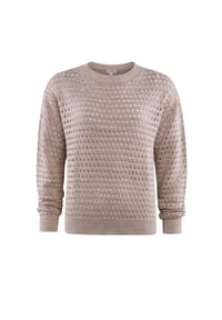 STOOKER® - LULU KNITTED SHIRT Damen Strickpullover - sand mel.