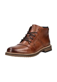 bugatti - Leder Stiefelette - Cognac