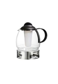 RitzenhoffAndBreker Teekanne mit Sieb & Stövchen Ravenna 1,8 l 2er Set transparent - RAVENNA - transparent