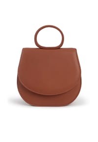 GRETCHEN - Saddle-Bag Ebony Mini Loop - Honey Yellow