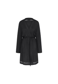TRIUMPH - Morgenmantel Comfort Allure Hw, Spitze, für Damen - 0004 BLACK