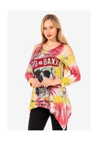 CIPO & BAXX® - Sweatshirts LONG SLEEVE T-SHIRT zusätzlich mit kleinen, glitzernden Steinchen besetzt - BLUE