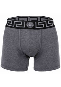 VERSACE - Herren Boxershorts  - TOPEKA, Bi-Stretch, Organic Cotton, einfarbig - Dunkelgrau