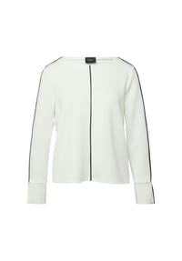 s.Oliver BLACK LABEL - Sweatshirt, Ziernaht, für Damen - 0200 WHITE