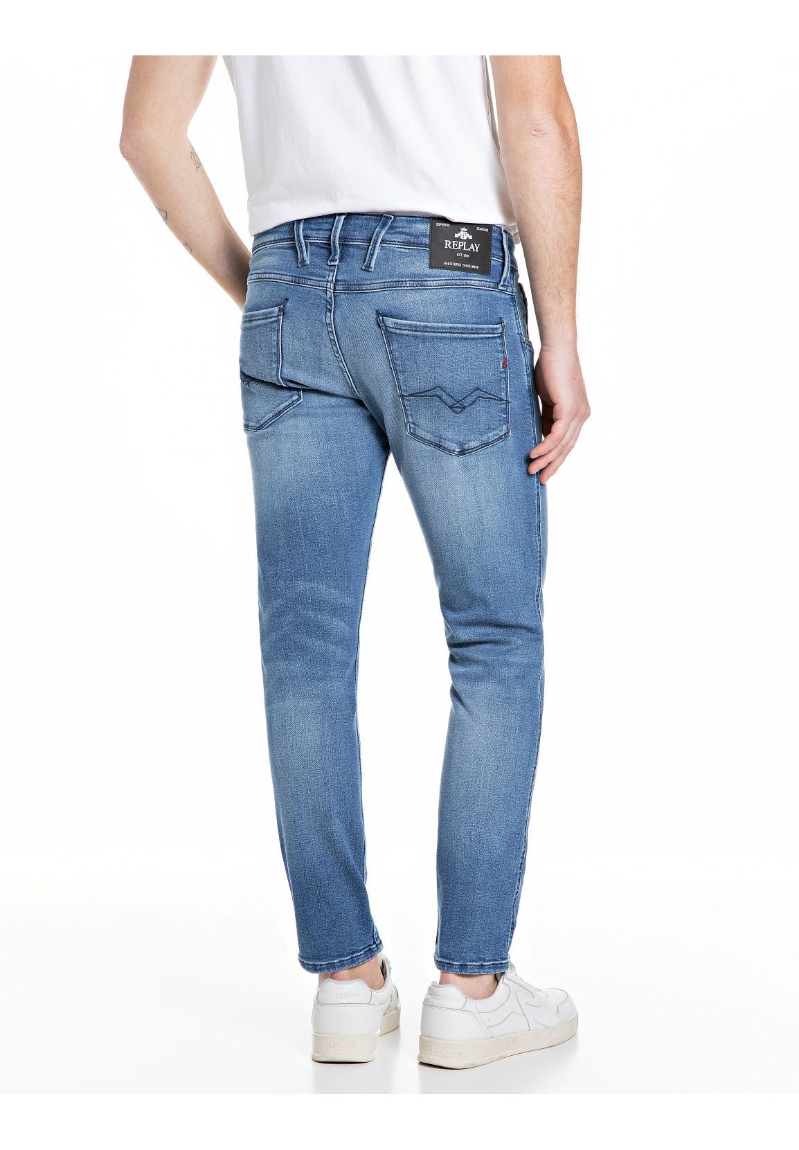 Replay Jeans "Anbass", Slim Fit, Waschung, FüR Herren, Blau, 31/32