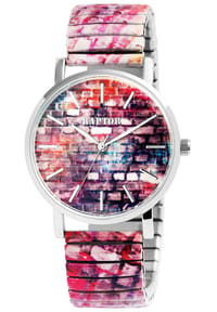 ONE ELEMENT Raptor - Damen Quarz Armbanduhr Colorful Edition mit Edelstahlzugarmband - Mineralglas - Colorful Edition 1