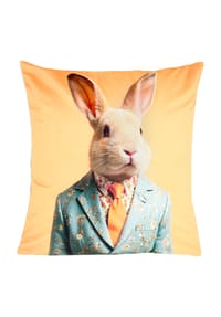 GALERIA home Dekokissen "Herr Hase", gefüllt - OSTERN - ORANGE