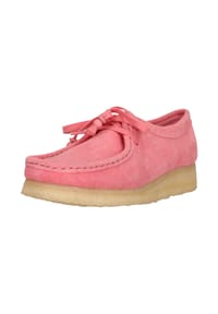 CLARKS® - Mokassins Wallabee aus hochwertigem Veloursleder - 4046 Candy Pink