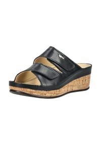 ViTAL® - Nappaleder Pantoletten LARA - Schwarz