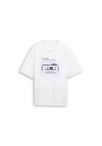 DENIM TOM TAILOR - T-Shirt, Baumwolle, für Herren - 20000 WHITE