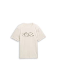 TOM TAILOR - T-Shirt, Baumwolle, für Herren - 10348 GARDEN WHITE