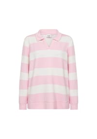 Wasabi CONCEPT - Sweatshirt Chaline 2, Polokragen, für Damen - 4120C ROSE COMBI
