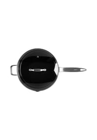 zyliss® - Ultimate Pro Hart-eloxierte Aluminium- Schmorpfanne mit Glasdeckel, PFAS-frei - Black, Silver