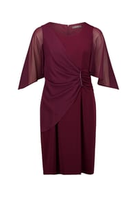 Vera Mont - Cocktailkleid, Volantärmel, für Damen - 6179 STR AUBERGINE