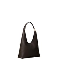 Calvin Klein ASYMETRICAL SLOUCHY - Schultertasche, Leder, für Damen - BAL  BROWN