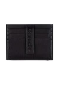 Bench. - Carbon Carbon Kreditkartenetui Leder 11 cm - schwarz