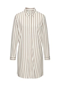 vivance dreams - Nachthemd Cozy Dreams, Blusenkragen, für Damen - 6511 BROWN STRIPE
