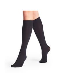 FALKE - Seidenglatt Kniestrümpfe, 40 den, Sensitive Top Bündchen, für Damen - 3009 BLACK