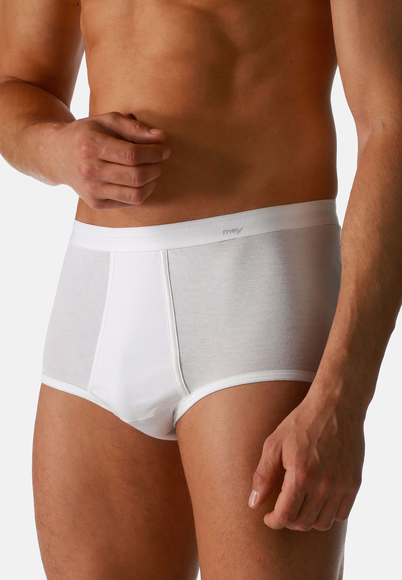 mey Slip, Elastischer Gummibund, Uni, FüR Herren, Weiß, 8