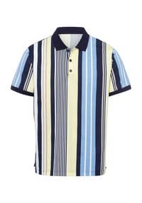 Sieh an! - Kurzarm-Poloshirt - marine-gestreift
