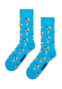 HAPPY SOCKS - Socken "Orange Spritz", Rippbündchen - 6700 TURQUOISE