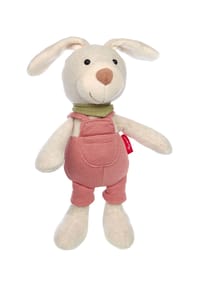 sigikid® - Kuscheltier Latzhosen Hase, rot Sweety Plüschtier ,  für Babys und Kleinkinder - rosa