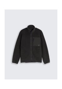 DENIM TOM TAILOR - Fleecejacke, Stehkragen, für Herren - 10400 COAL MI GREY