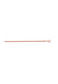 Adelia's - Damen 925 Silber Schlangen Halskette Ø 1,5 mm - rose