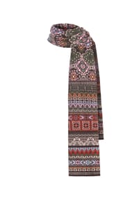 IVKO - Schal mit detailreichem Jacquardmuster - cherry