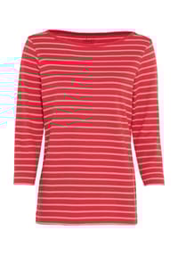 GALERIA - Shirt "Anja", 3/4-Arm, U-Boot-Ausschnitt, für Damen - BLACK/WHITE