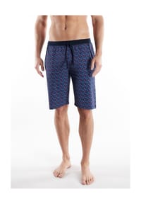 TOM TAILOR - Schlafanzug-Bermudas, Baumwolle, für Herren - 625 BLAU-MITTEL-A