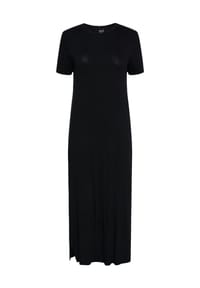 PIECES - Shirtkleid, 7/8-Länge, Seitenschlitz, für Damen - 179276 BLACK