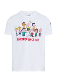 MANGUUN - T-Shirt, Baumwolle, für Herren - 1 WEISS SNOOPY