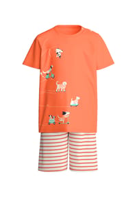 CALIDA - Kinder Kurz-Pyjama Toddlers Scooter - fresh salmon