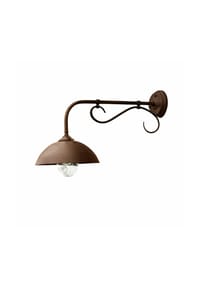 LOBERON - Außenwandlampe Lupia dunkelbraun - dunkelbraun