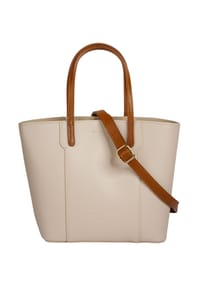 Samantha Look - Handtasche Echt Leder, Made In Italy - beige