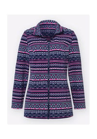 SIEH AN! - Freizeitjacke - marine-rosé-gemustert