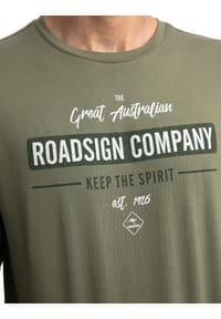 ROADSIGN® australia Herren Langarmshirt RS Company mit Aufdruck Bild 3