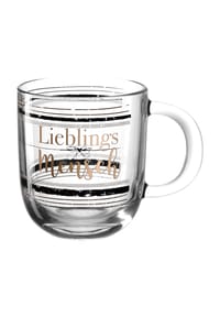 LEONARDO - Henkelbecher "Lieblingsmensch", 400 ml - klar