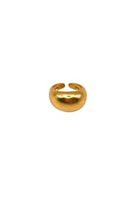 LES REINES - The Halo – Statement-Verstellbarer Ring, 24K vergoldet - Gold