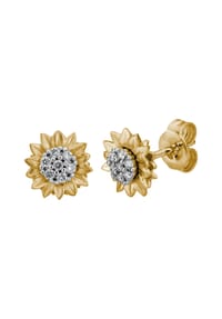 LYOMI - Ohrstecker 585/- Gold 14 Diamant Lab Grown 0,13ct. - mehrfarbig